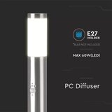  Spoljašnja lampa sa senzorom 1xE27/60W/230V IP44 110cm mat hrom | Eponuda.com