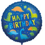 Procos Rojstnodarski folija balon – z napisom Happy Birthday, z motivom dinozavrov, 46 cm | Shoptok.si