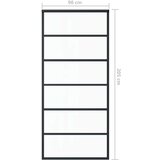  Klizna vrata od stakla ESG i aluminija 90 x 205 cm crna | shoptok.hr