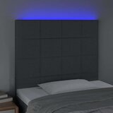  Uzglavlje tamnosivo 80x5x118/128 cm od tkanine | shoptok.hr