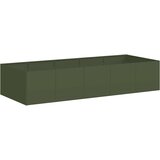 vidaXL Sadilica maslinastozelena 200x80x40 cm od čelika | shoptok.hr