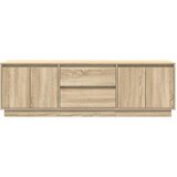 TV ormarić s LED svjetlima boja hrasta sonome 160,5x41x50 cm | shoptok.hr