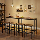  Komplet barski sto sa 2 barske stolice BARTIS, braon/crna | Eponuda.com