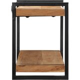 vidaXL Stenska polica 110x33x45 cm Masivni les Akacija | Shoptok.si
