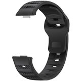 INF Združljiv s Huawei Fit 4/Fit 3: Silikonski pašček z vzorcem pik Black, (5000085957) | Shoptok.si