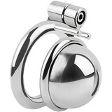 Fetish collection - mini kletka za penis s 3 zamenljivimi obročki za modo (srebrna) | Shoptok.si
