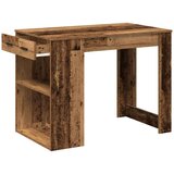 vidaXL Radni stol s ladicom i policom staro drvo 102x62x77,5 cm | shoptok.hr