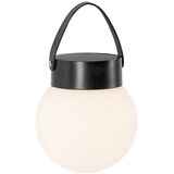 QAZQA Zunanja viseča svetilka črna z LED 3-stopenjskim solarnim zatemnitvijo - Cornelia Cene
