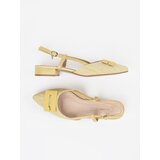 GOODIN Yellow sandals with an open heel | Shoptok.si