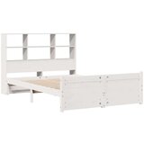 vidaXL Krevet s regalom z knjige bez madraca bijeli 140x200cm borovina | shoptok.hr