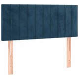  box spring s madracem LED tamnoplavi 80 x 200 cm baršun | shoptok.hr