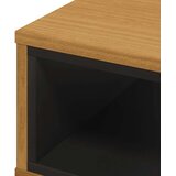vidaXL Klubska mizica FLAM 100x50x32,5 cm trdna borovina | Shoptok.si