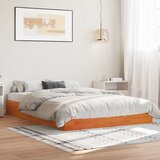 Furnova Posteljni okvir brez vzmetnice voščeno rjav 120x190 cm borovina, (21939779) Cene