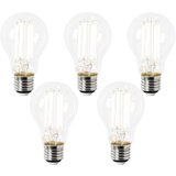 LUEDD Komplet 5 LED žarnic E27 A60 prozorna 2,2 W 470 lm 2700 K | Shoptok.si