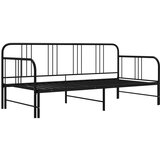  Izvlečni posteljni okvir črn iz kovine 90x200 cm, (20606643) | Shoptok.si