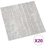 vidaXL samoljepljive podne obloge 20 kom PVC 1,86 m² sive | shoptok.hr