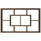  Zidna polica boja smeđeg hrasta 85x16x52,5 cm konstruirano drvo | shoptok.hr