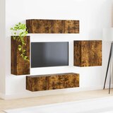  Namestitev na steno 6 pcs Dimljeni oreh - - Rjava - 67.93 - 78,5 x 30 x 29,5 cm - 2025-vidaXL-Uvoz_2 | Shoptok.si