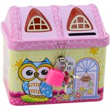 Metalna kasica za štednju u obliku kućice - sova | shoptok.hr