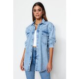 Trendyol Shirt - Blue - Oversize Cijene