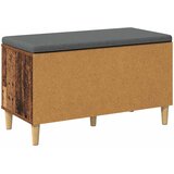  Klupa za hodnik s jastukom s vratima Staro drvo 80 x 38 x 46 cm | shoptok.hr