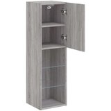 vidaXL TV ormarići s LED svjetlima 2 kom boja hrasta 30 5x30x102 cm | shoptok.hr