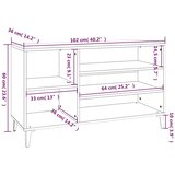 Ormarić za cipele crni 102 x 36 x 60 cm od konstruiranog drva Crna | shoptok.hr
