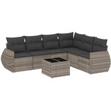  7-dijelni set vrtnih sofa svjetlosivi od poliratana | shoptok.hr