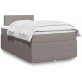  Krevet s oprugama i madracem smeđesivi 120 x 190 cm od tkanine | shoptok.hr