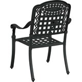  Vrtna stolica 2 pcs Crna 55 x 56,5 x 91cm Aluminij | shoptok.hr