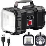  Aku. pravokotna polnilna LED ročna svetilka + USB powerbank 10Ah Cene