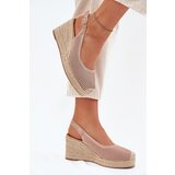 Boto Womens wedge sandals with braiding pink Tulliata | ePonuda.com