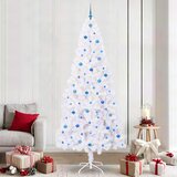  Umjetno božićno drvce s stalakom Bijelo 240 cm PVC i čelik | shoptok.hr