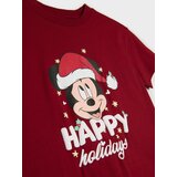 Sinsay Pamučna majica s božićnim printom Mickey Mouse Slike