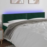  LED uzglavlje tamnozeleno 200x5x78/88 cm baršunasto | Eponuda.ba