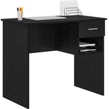  Stol s ladicama Crni hrast 90 x 49 x 75 cm Konstruirano drvo | shoptok.hr