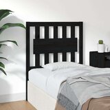  Uzglavlje za krevet crno 80 5 x 4 x 100 cm od masivne borovine | shoptok.hr