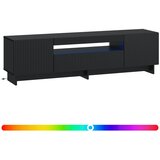  LED TV kabinet Crna Konstruirano drvo | shoptok.hr