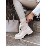 DStreet Botki damskie HOLLYHOCK beżowe | Shoptok.si