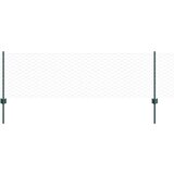 vidaXL Ograjne stebri 11 kos U-kanal zelena 60 cm, Šesterokotna ograja zelena 0.6x100 m | Shoptok.si