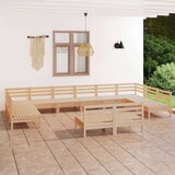  Vrtna sedežna garnitura 12-delna trdna borovina, (20677014) Cene