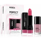 NOBEA Day-to-Day Perfect Lips and Nails set laka za nohte in vlažilne šminke