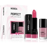 NOBEA Day-to-Day Perfect Lips and Nails set s lakom za nokte i hidratantnim ružem | shoptok.hr