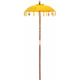 vidaXL Balineški Parasol Ostalo Žuta x 260 cm Pamuk i čvrsto drvo | shoptok.hr