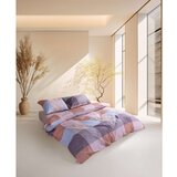 Roan plavi ljubičasti narandžasti roze ranforce king posteljina set Cene