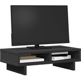  Stalak za monitor crni 50 x 27 x 15 cm od konstruiranog drva | shoptok.hr