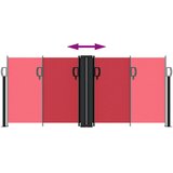  Uvlačiva bočna tenda 100 x 600 cm crvena | shoptok.hr