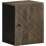  Zidni kupaonski ormarić crni 38x33x48 cm Puno drvo Mango | shoptok.hr