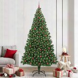 vidaXL Umestno božično drevo Zelena 240 cm PVC, jeklo in plastika | Shoptok.si