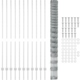 vidaXL ograjni stebri 22 kosov U-kanal 160 cm galvanizirano jeklo | Shoptok.si